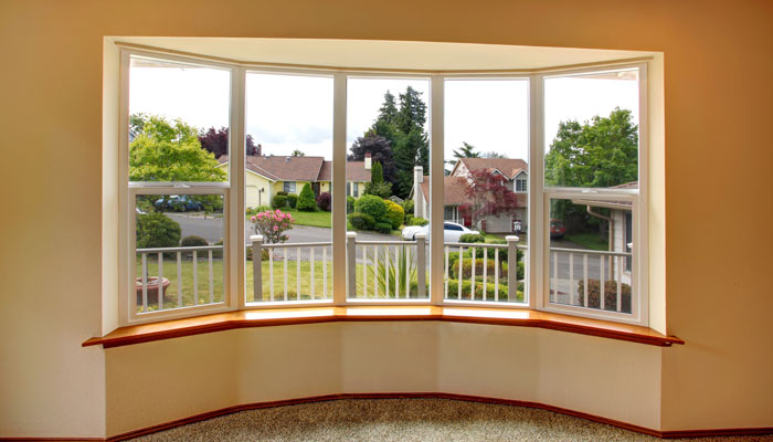 Bay window at property in Wrexham
