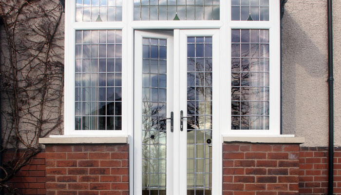 French doors at Wrexham house