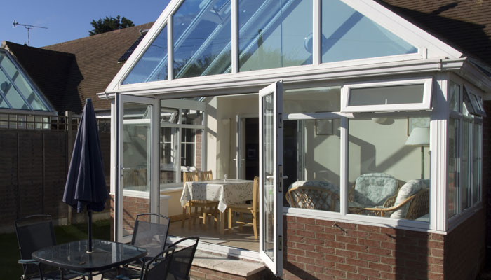 Gable conservatory at house near Wrexham